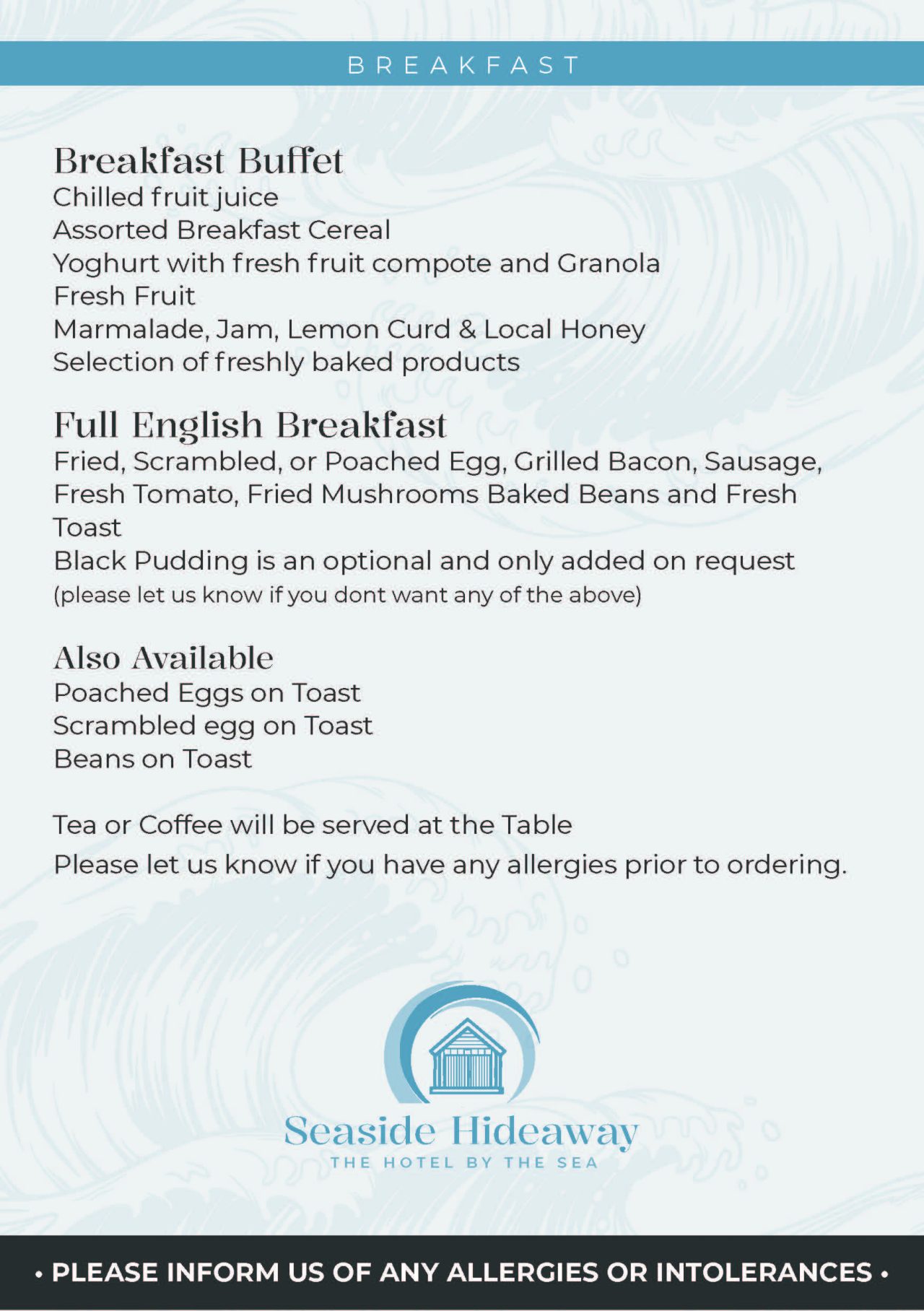 Breakfast Breakfast at Our Scarborough B&B | Seaside Hideaway Hotel
