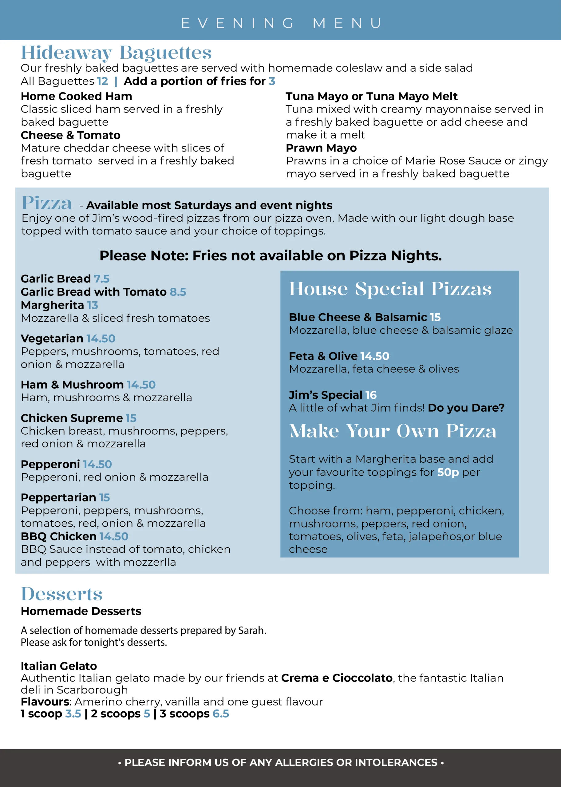 Evening Menu -01